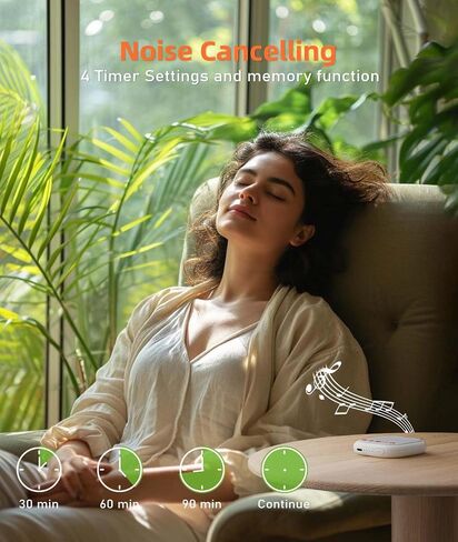 Sound Machine White Noise Machine - Portable 17 Non Looping Soothing Sounds for Sleep, 30 Hours, Memory, Noise Machines for Office Privacy Home Travel, Mini Sound Timer Therapy for Baby in Saudi Arabia