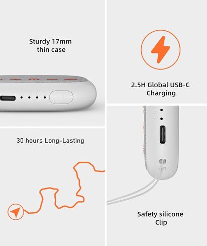 Sound Machine White Noise Machine - Portable 17 Non Looping Soothing Sounds for Sleep, 30 Hours, Memory, Noise Machines for Office Privacy Home Travel, Mini Sound Timer Therapy for Baby in Saudi Arabia