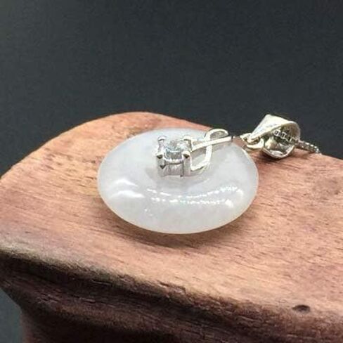 925 Silver Emerald Necklace Female Natural A Cargo Safety Pendant in Saudi Arabia