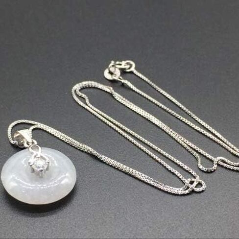 925 Silver Emerald Necklace Female Natural A Cargo Safety Pendant in Saudi Arabia