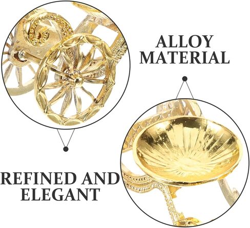 Wakauto Crystal Sphere Holder Metal Vintage Car Ornament​​ Crystal Ball Holder Display Pedestals Rotating Stand Decoration for Bedroom Living .83 X 1.25 X 1.18 Inch in Kuwait