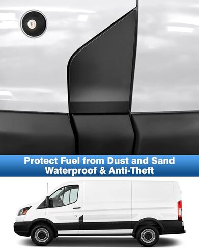 Fuel Filler Door Assembly, Car Fuel Filler Door Housing Pocket Hinge With Cover CK4Z-5427936-A Compatible with Ford Transit 350HD 2014-2023, 1 pc (Glossy White) in Saudi Arabia