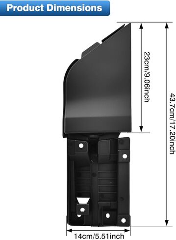 Fuel Filler Door Assembly, Car Fuel Filler Door Housing Pocket Hinge With Cover CK4Z-5427936-A Compatible with Ford Transit 350HD 2014-2023, 1 pc (Glossy White) in Saudi Arabia