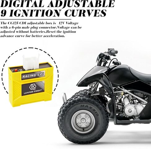 CG125 DC CDI مربع السباق العالي الأداء الجزء الرقمي قابلة للتعديل 9 منحنيات الإشعال مناسبة ل CG125 CG150 CG250 أجزاء الدراجات النارية in Kuwait