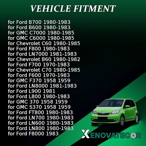 طقم أسطوانة طبلة بطولة أسطوانة أسطوانة استبدال C4TZ2221C ، 3004690 لـ Chevrolet B60 ، C60 ، C70 ، P40 1979 1980 1981 1982 1983 1984 1985 for Ford B600 1980 1980 1981-1983 Front 1 1 PCs in Kuwait