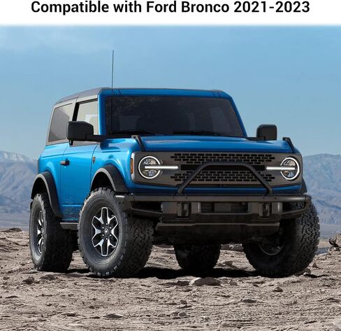 Hoolcar Front Top Sunshade Mesh Bikini Top Roof Sun Shade- Blocks UV, Wind, Noise- Insulation Mesh Compatible with 2021-2022 Ford Bronco in Saudi Arabia