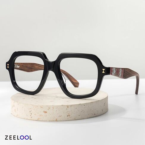 إطار نظارات Zeelool للنساء الرجال ، أزياء نظارات النظارات مع عدسة واضحة غير موصوفة in Saudi Arabia