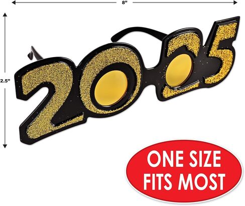 Beistle womens 2 Piece Glittered Plastic 2025 Eyeglasses, in Saudi Arabia