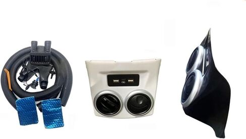 Compatible for Toyota corolla 2014-2018 A/C air conditioning Rear outlet Panel USB charger Pipe duct Rear air outlet modified(B-White KIT) in Saudi Arabia