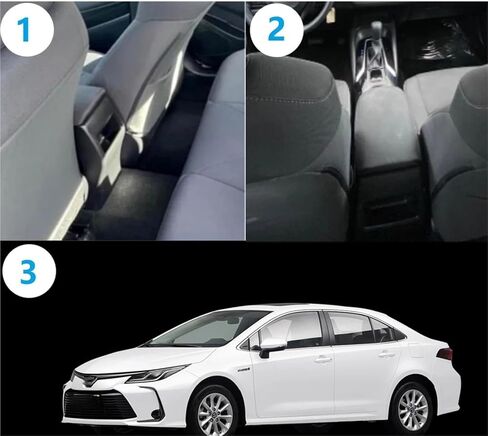 Compatible for Toyota corolla 2014-2018 A/C air conditioning Rear outlet Panel USB charger Pipe duct Rear air outlet modified(B-White KIT) in Saudi Arabia