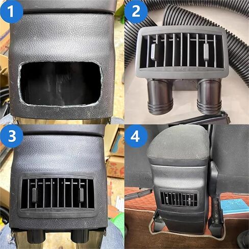 Compatible for Toyota corolla 2014-2018 A/C air conditioning Rear outlet Panel USB charger Pipe duct Rear air outlet modified(B-White KIT) in Saudi Arabia