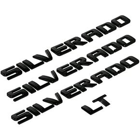 3D Raised and Strong Adhesive Decals Letters Compatible for 2012-2025 Silverado LT 1500 2500Hd 3500Hd (Silver) in Saudi Arabia