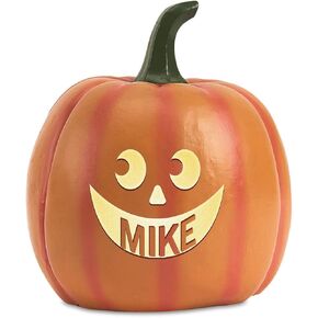 قادت ليليان فيرنون مخصصة جاك أو فانوس مع عيون مستديرة-فانوس الهالوين ، قابلة للتخصيص ، ضوء اليقطين ، ديكور موسمي in Kuwait