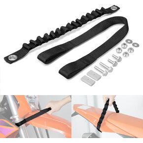 NICECNC Black Front Rear Lift Pull Strap Kit Compatible with KTM 125-450 XC SX XCF SXF 2023-24 150-500 EXC EXCF XCW XCF-W XW-F 2024,Compatible with Husqvarna 125-450 FC FX TX TC 2023-24,See Fitment in Kuwait