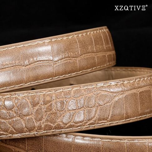 أحزمة التمساح XZQTIVE للنساء من الجلد الاصطناعي مع أحزمة الخصر الإبزيم بالذهن للذهن للجبن الجينز بانت لباس غير رسمي in Saudi Arabia