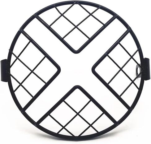 Headlamp Cover Protector 7 Inch Motorcycle Universal Headlight Protector Grill Light Lamp Cover for Har&Ley for Duc&ati Chopper for Yam&aha in Saudi Arabia