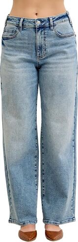 Judy Blue Womens Jeans - High Waisted Wilhemina Light Vintage Wash in Saudi Arabia