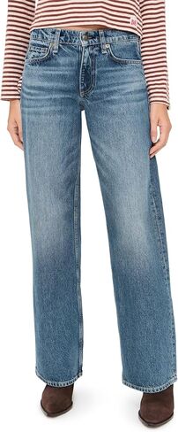 rag & bone Women's Saige Low Rise Full Relaxed Straight Jeans in Saudi Arabia