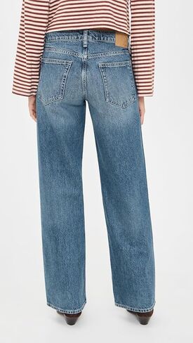 rag & bone Women's Saige Low Rise Full Relaxed Straight Jeans in Saudi Arabia