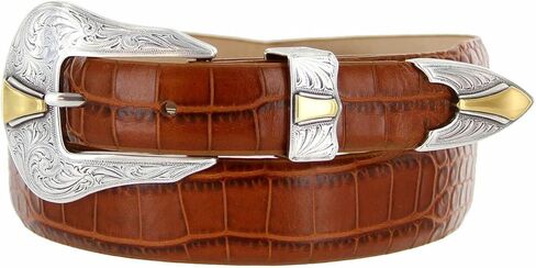 S5553 Genuine Full-Grain Cowhide Leather Dress Belt 1-1/8"(30mm) taper down to 1"(25mm) wide in Saudi Arabia