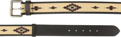 Thomas Bates Liberty II 1-3/4 '' Men's Leather Belt مع مشبك الأسطوانة المعدنية الشاقة-أنماط جنوب غرب وصيد الأسماك in Kuwait