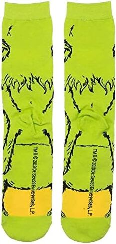 Bioworld The Grinch 360-Degree Character Crew Socks in Saudi Arabia
