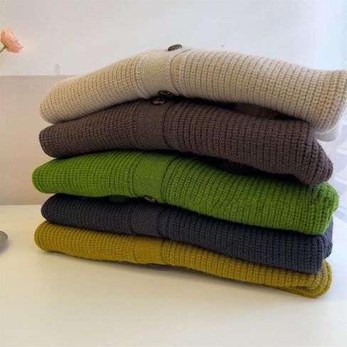 Knitted Hoodies for Teen Girls Button Down Sweaters Kids Cute Casual Comfy Cardigan Coat Fall Winter Aesthetic Warm Clothes in Saudi Arabia
