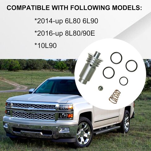 STL010 Cooler Flow Bypass Valve Kit Compatible with 6L80 6L90 Trucks 2014-up / 8L80 8L90E 2016-up / 10L90 Automatic Transmission Cooling System Upgraded Kit in Kuwait