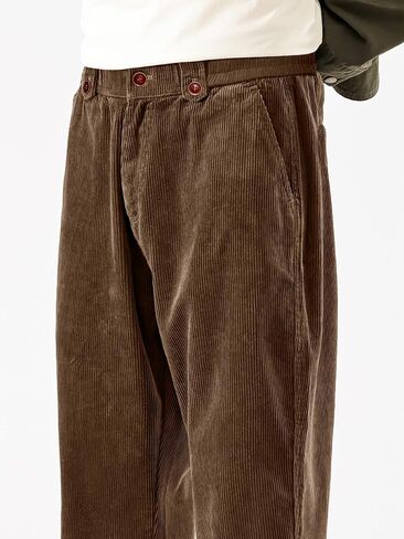 HOTake Men's Casual Loose Fit Stretch Corduroy Pants in Saudi Arabia