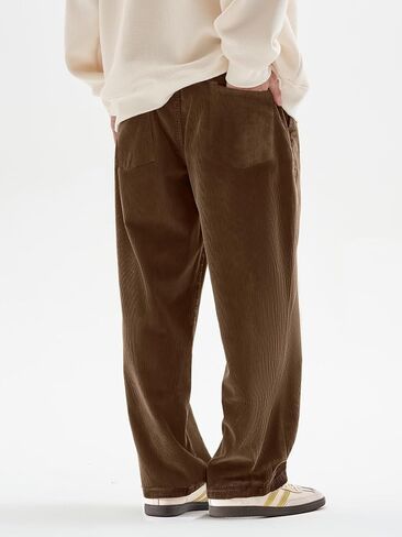 HOTake Men's Casual Loose Fit Stretch Corduroy Pants in Saudi Arabia