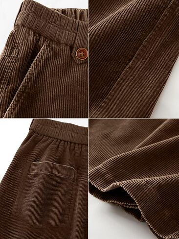 HOTake Men's Casual Loose Fit Stretch Corduroy Pants in Saudi Arabia
