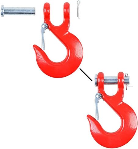 95 feet x 3/8 inch Black Synthetic Winch Rope with Red Hook and 10 inch Anodized Red Hawse Fairlead for Recovery Truck ATV UTV in Kuwait