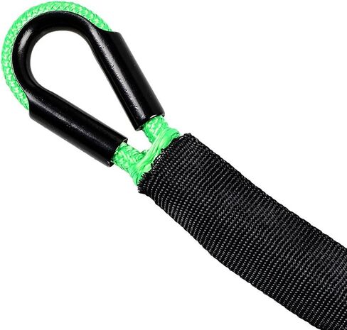 50' x 1/4" Bright Green 7000lbs Synthetic Winch Line Cable Rope with Black Rock Heat Guard for Truck ATV UTV SUV in Saudi Arabia