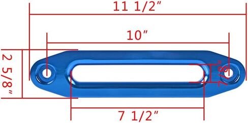 Combo 95 feet x 3/8 inch Orange Synthetic Winch Rope 22000lbs and Anodized Blue 10 inch Hawse Fairlead for OfOff Road Recovery SUV Truck Trailer in Saudi Arabia