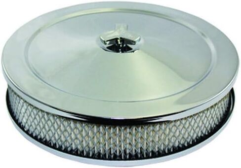 SPECIALTY CHROME 4360 10X2 Air Cleaner Kit Flat Base Steel 5 1/8in in Saudi Arabia