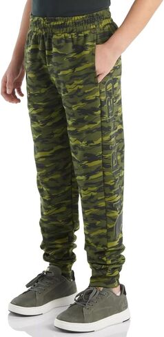 Carhartt Youth Kid's CK8446 Logo Fleece Camo Sweatpant - Boys, Green Camo Print - Large (14/16) in Saudi Arabia