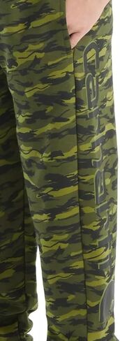 Carhartt Youth Kid's CK8446 Logo Fleece Camo Sweatpant - Boys, Green Camo Print - Large (14/16) in Saudi Arabia