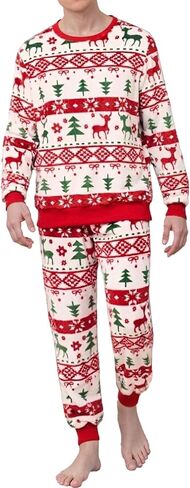 Family Christmas Pajamas Matching Sets Xmas Pjs Sets Holiday Sleepwear Outfits Families Jammies for Adult Women Mens in Kuwait
