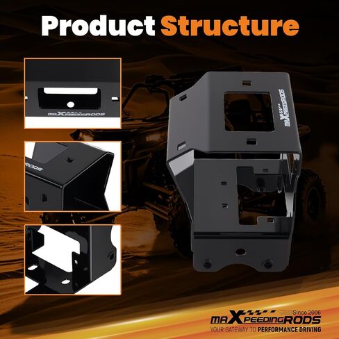 maXpeedingrods Winch Mount Plate for Polaris Sportsman 400 450 500 550 570 800 850 2011-2024, Towing Winch Mounts Bracket in Kuwait