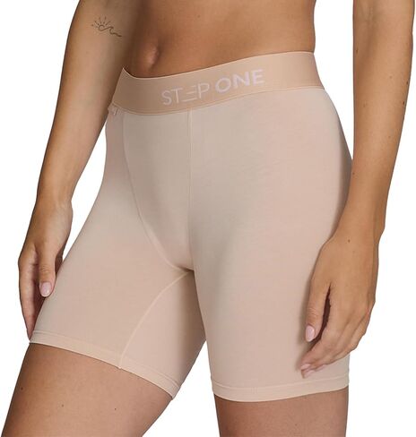 STEP ONE Womens Boxers Underwear, 1 Pair, Viscose from Bamboo Womens Underwear, Moisture-Wicking, Anti-Chafing Boxers in Saudi Arabia