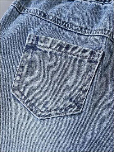 GORGLITTER Boy's Denim Shorts Jorts Ripped Destroyed High Frayed Hem Distressed Jean Shorts in Saudi Arabia