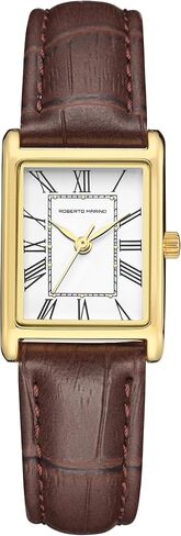 Roberto Marino RM1702 Women’s Watch - الكوارتز الياباني ، حزام جلدي ، 3 أجهزة الصراف الآلي مقاومة للماء ، أسلوب فستان عتيق in Kuwait
