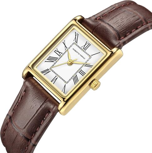 Roberto Marino RM1702 Women’s Watch - الكوارتز الياباني ، حزام جلدي ، 3 أجهزة الصراف الآلي مقاومة للماء ، أسلوب فستان عتيق in Kuwait