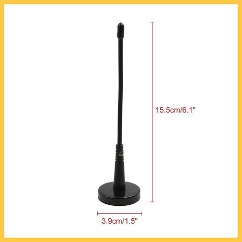 Black Magnetic Base Truck Vehicle Car Roof Mount Decorative Aerial Antenna Auto Replacement Parts in Saudi Arabia