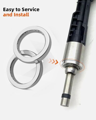 6 PCS FUEL LECEPTOR RING DECOUPLERS تناسب BMW 135I 335i 428i 520i والمزيد من النماذج ، عنصر فك الارتباط ، استبدال 13537577649 in Kuwait