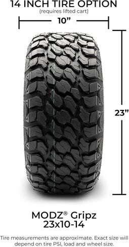 Modz® Gripz 22x10-14 Golf Cart Tyre All-Terrain 14 "(4-ply)-مجموعة من أربعة in Kuwait