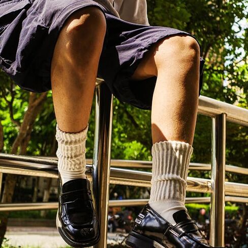 Womens/Men Crew Slouch Socks-Thick Seamless Cotton Cozy Mid Calf Tube Tie Dye Slouchy Novelty Winter Socks 6-11 in Kuwait