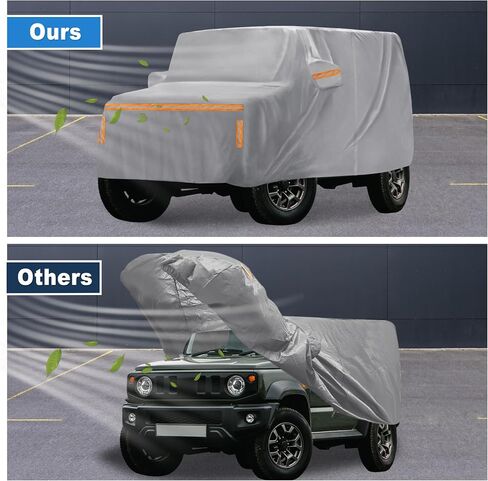 ACROPIX 1 Set Car Cover for Suzuki Jimny JB64W Jimny Sierra JB74W Outdoor Waterproof Sun Rain Dust Wind Snow Protection with Driver Door Zipper 1 in Saudi Arabia