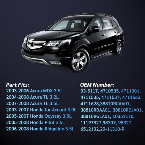 A/C ضاغط القابض مجموعة مجموعة مجموعة بكرة مجموعة من 2003-2008 من أجل هوندا ل Pilot Odyssey Accorde لـ Acura TL MDX 3.2L 3.5L | دقة الملاءمة in Kuwait