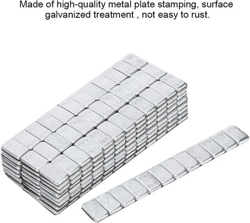 Wheel Balance Weights, Qiilu 5g/0.18oz x 25Strips 60g/2.12oz Adhesive Stick on Wheel Weights Tire Balance Weights With Shovel in Saudi Arabia